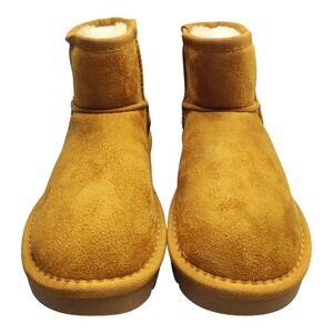 Cushionaire‎ Hipster Mini Winter Boots Womens US Size 7 Brown Synthetic Pull On